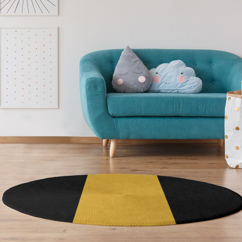 Chenille Indoor Rug, Round 5'