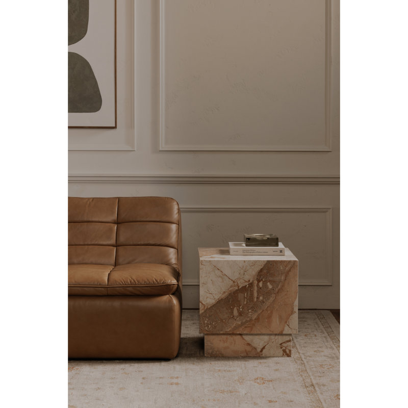 Table d'appoint Layla Marbre Breccia