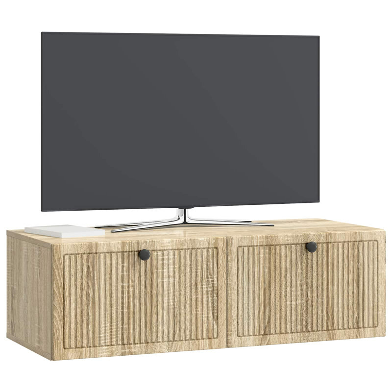 Unfinished TV Stand, Sonoma Oak, 30cm H x 98cm L x 41cm W