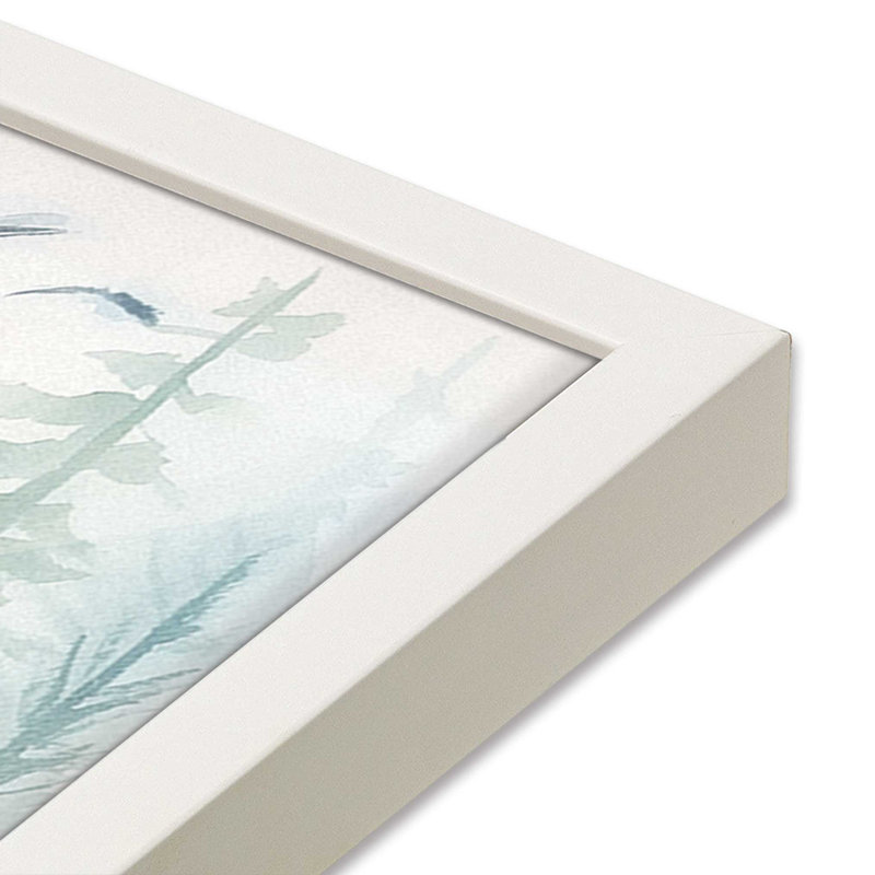 «Woodland Birds In Mist», Blanc opaque, H 17,75 po x l 17,75 po