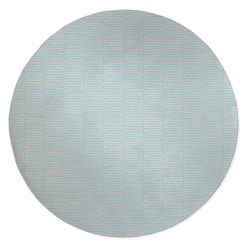 Tapis d'extérieur antidérapant Block Maze, Rond 5 pi