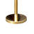 VIP Crowd Control Rope Stanchion (2 Gold Crown Top/Flat Base + 6' Rope)-80150064