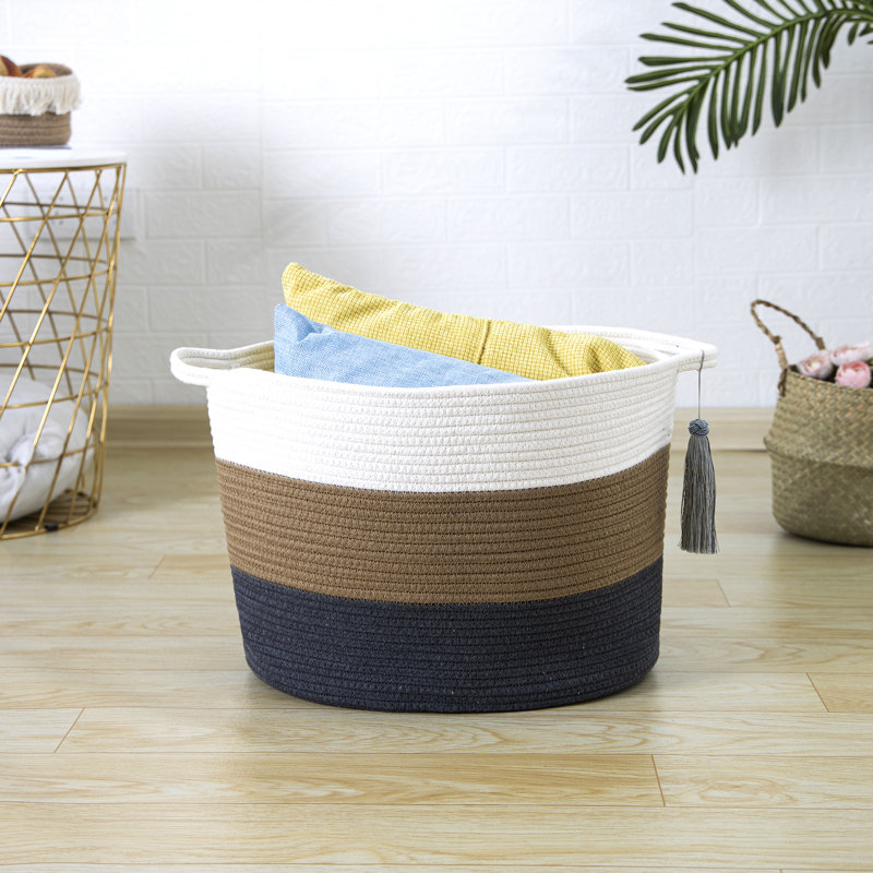 Dovecove Decorative Basket, Brown, 13" H x 15.8" W x 15.8" D
