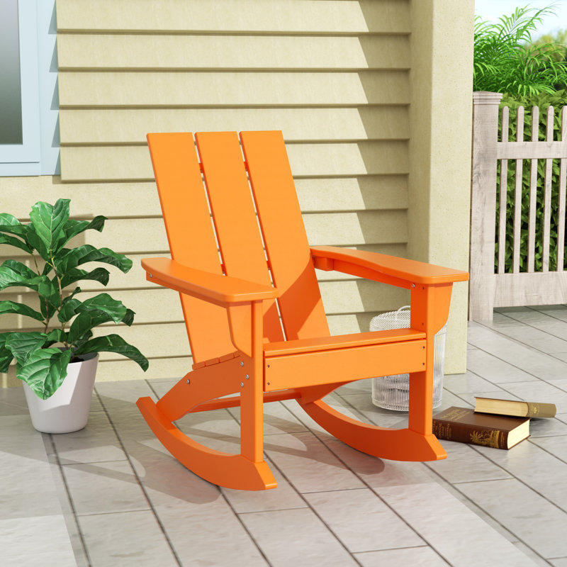 Joubert Outdoor Adirondack Chair, Orange