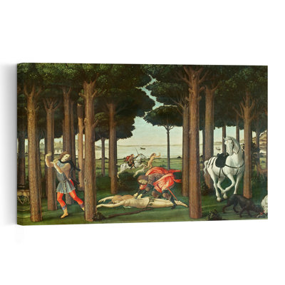 The Disembowelment Of The Woman Pursued: Scene II Of The Story Of Nastagio Degli Onesti, C.1483 Abstract Contemporary Wall Art Print
