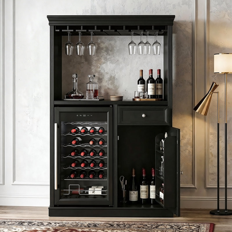 39.1"W Wine Storage Cabinet With Freezers