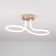 Ravensworth LED 1 Light Semi-Flush Ceiling Light, Matt Nickel, Non-Dimmable