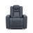  36.6" W Modern Top-Grain Leather Power Theater Recliner with Storage and Cup Holders