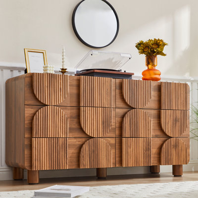 Molded 6-Drawer Double Dresser (53.2" W)