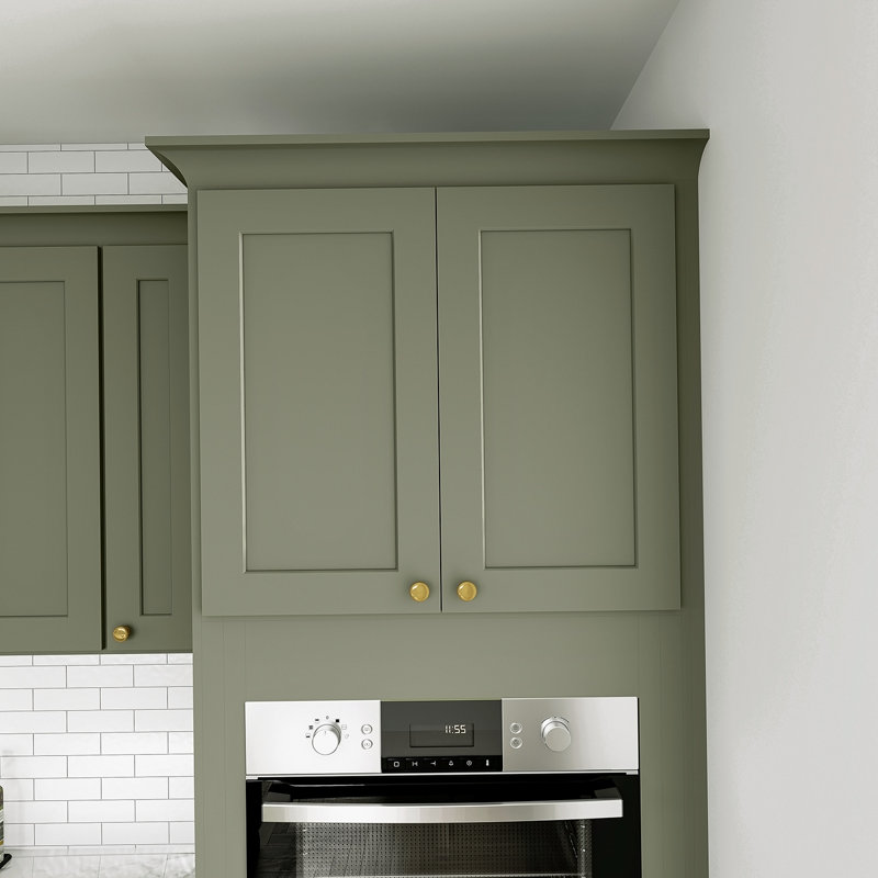 Armoire de four, Vert sauge, 33" W x 30" H x 24" D