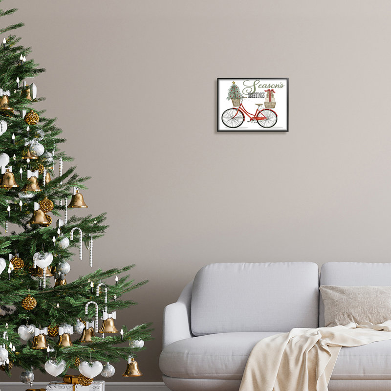 «Season» Greetings, Giclée encadrée noir minuit, H 11 po x l 14 po x P 1,5 po