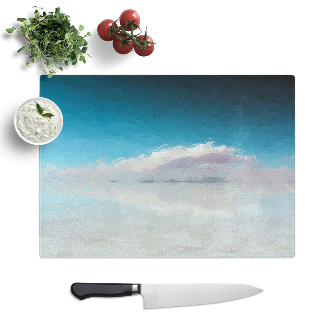 Tempered Glass Salar De Uyuni Salt Flat in Bolivia Art Chopping Board