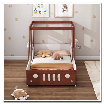 Wood Platform Bed in Car-Shaped