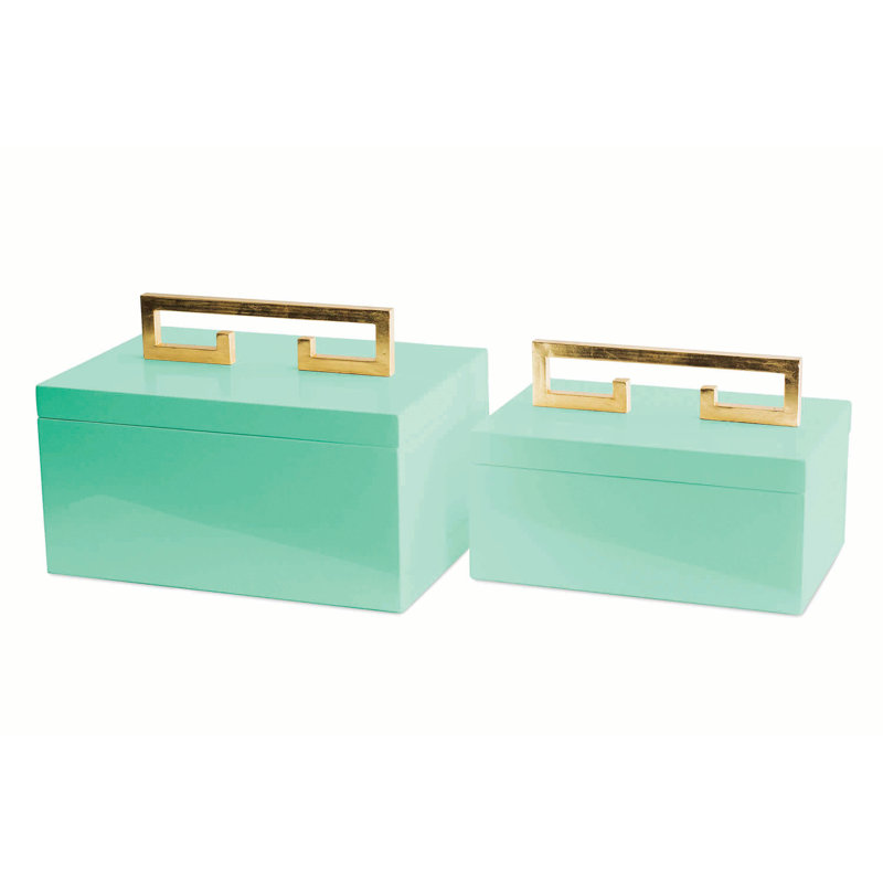 Boîtes Avondale menthe (ensemble de 2)