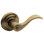 Wave Keyed (Entry) Door Lever with Rosette