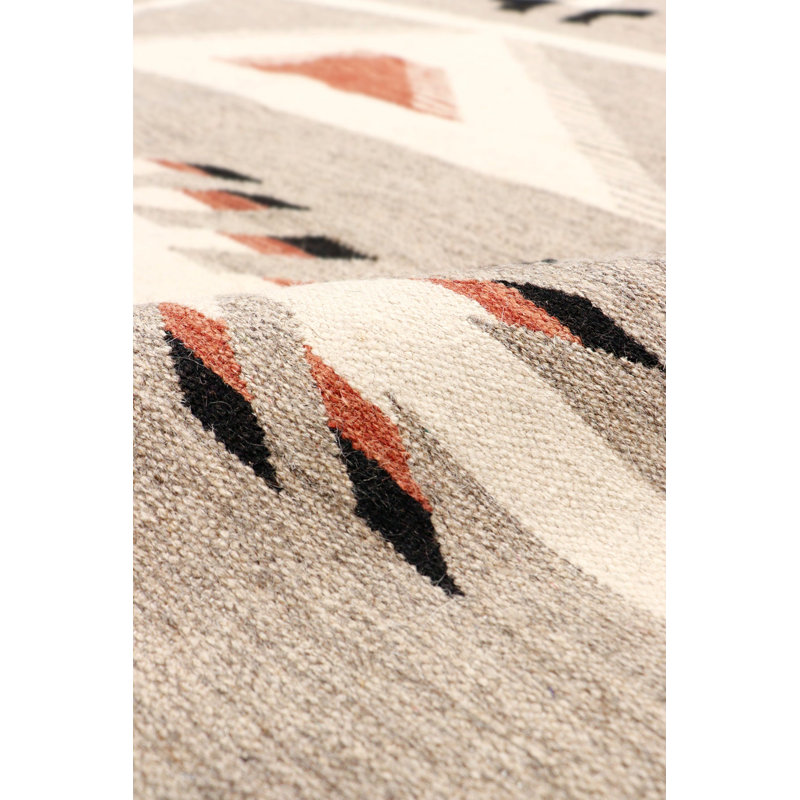 Canvello Reversible Wool Mocha Area Rug- 8'11'' X 12', Rectangle 8'11" x 12'