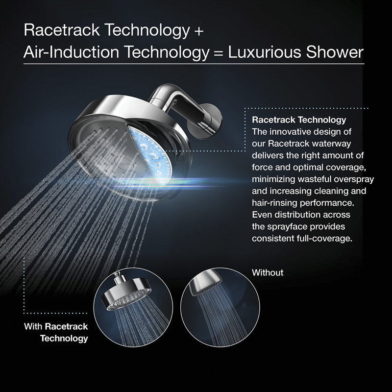 Purist Multifunction Handheld Shower Head with Katalyst Air-Induction Technology, 1.75 GPM, Vibrant Rose Gold