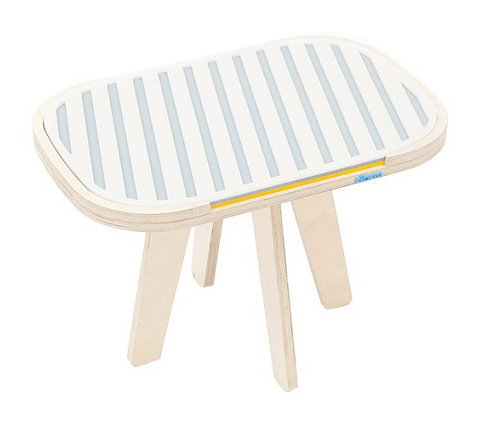 Socorro End Table, Grey / Yellow / White