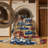 Machine Washable Transportation Brown Area Rug