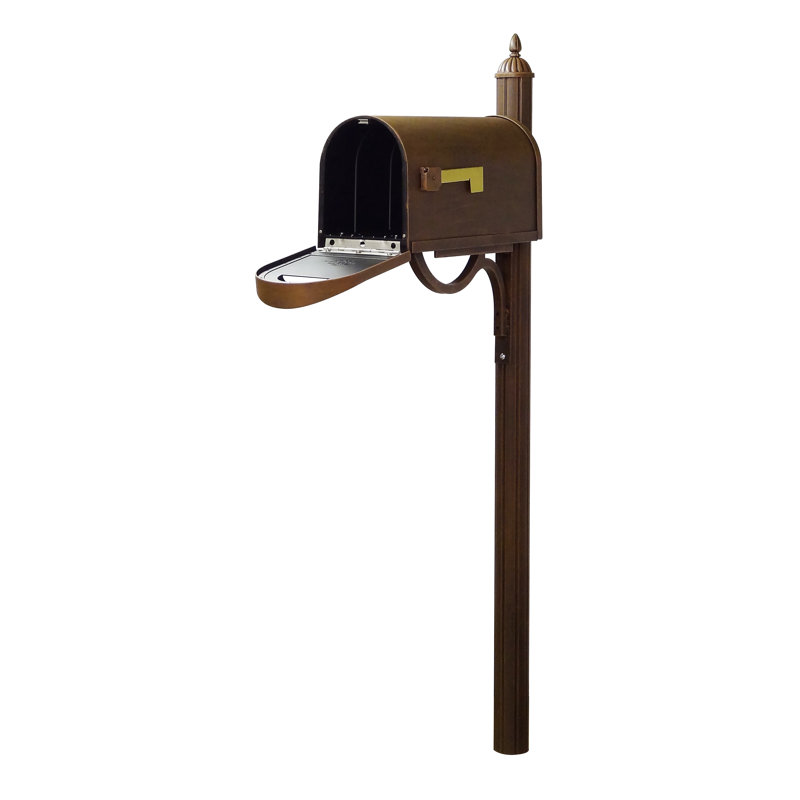 Boîte aux lettres classique avec bordure incluse, Cuivre