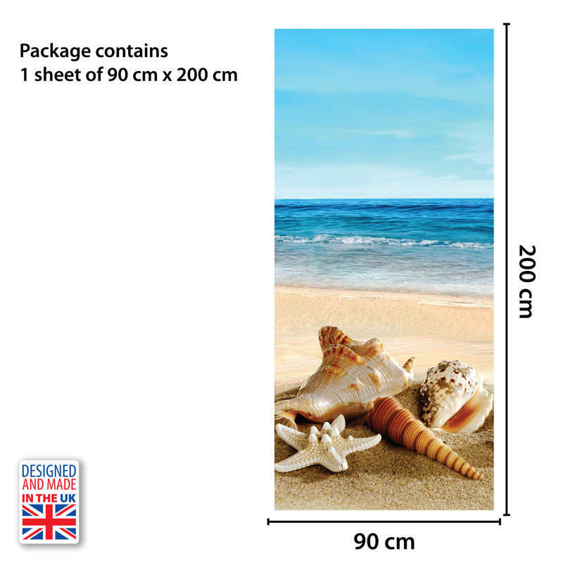 Beach Door Sticker