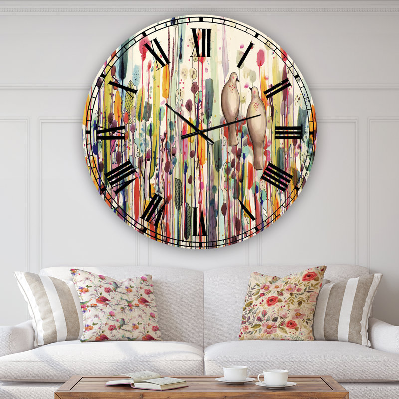 Horloge murale surdimensionnée L'un pour l'autre, Moyen