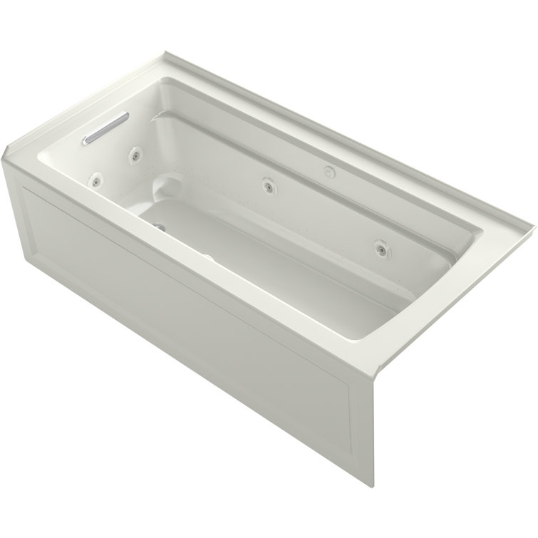 Archer® 66" X 32" Integral Apron Heated Bubblemassage™ Air Bath and Whirlpool with Right-Hand Drain
