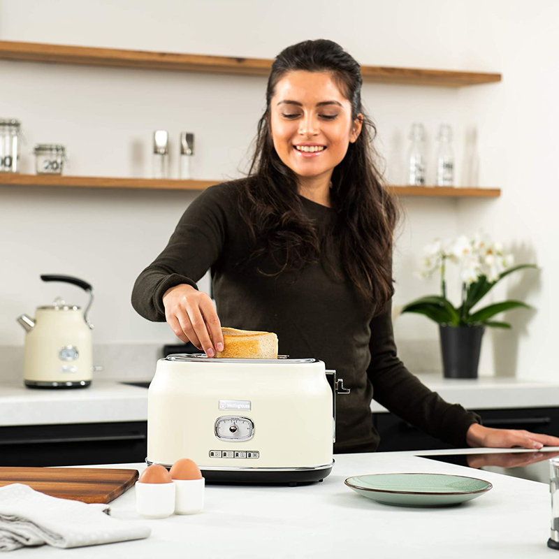 Retro 2 Slice Toaster, White