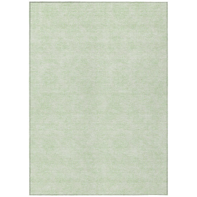Eleya Green Washable Indoor-Outdoor Rug - 