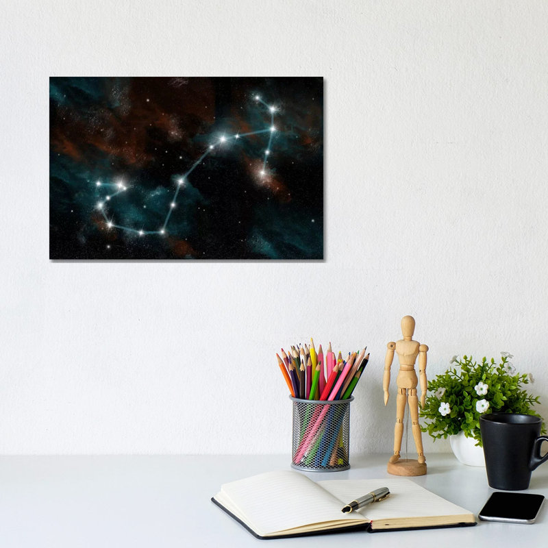 The Constellation Scorpio The Scorpion by Marc Ward - Wrapped Canvas Print, 20.32 cm H x 30.48 cm W