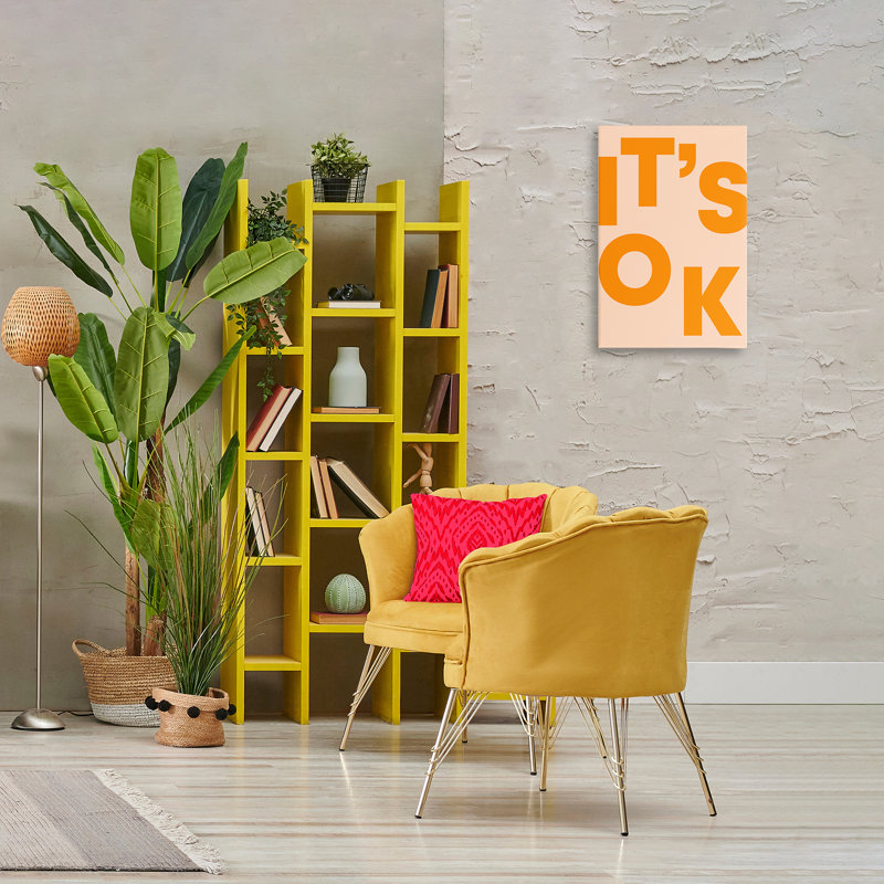 "It's OK", art mural sur toile par Incado, H 24 po x l 16 po