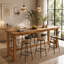 with Solid Wood Base Dining Table
