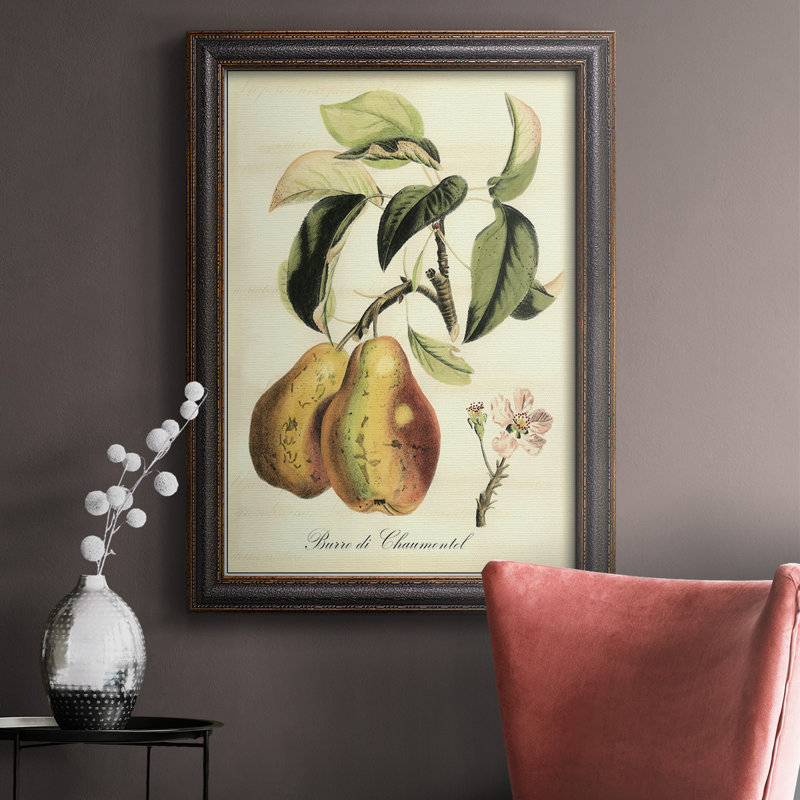 " Printed Tuscan Fruits IV ", 27" H x 18" W x 2.5" D