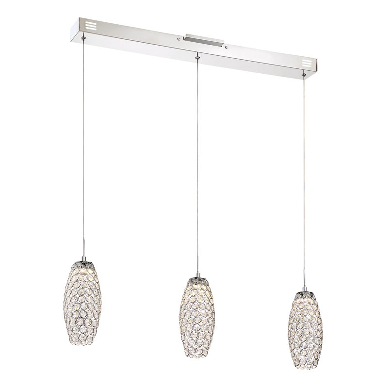 Anzley 3 - Light Kitchen Island Pendant