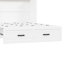 Lit armoire blanc avec ustensiles de charge et tiroir de rangement abondant, plateforme pliable pour compartiment de chambre d'amis dans une petite chambre