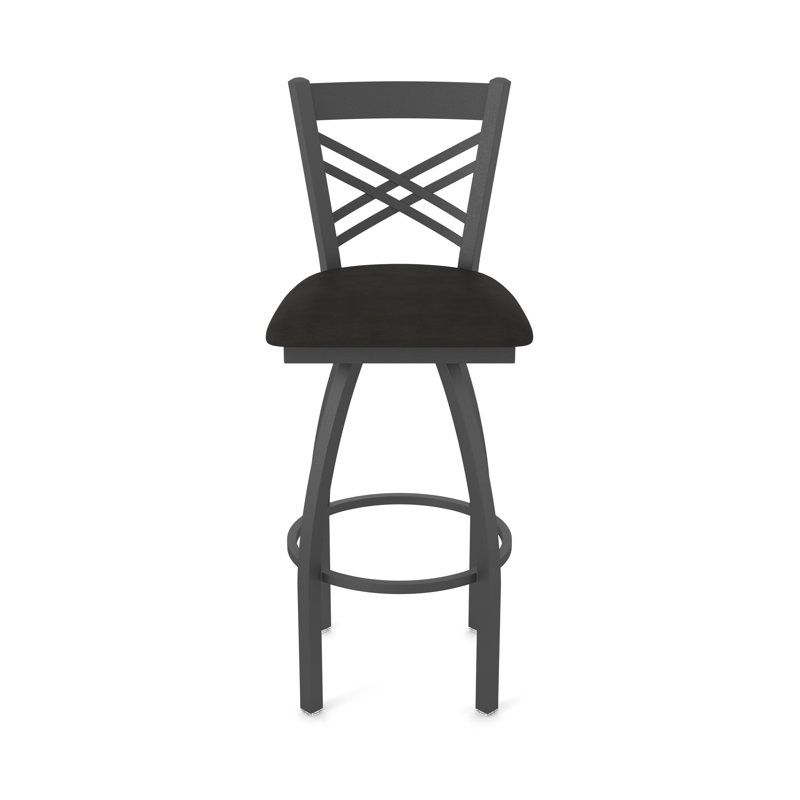 Tabouret pivotant 820 Catalina, Étain, Vinyle - espresso Canter, Tabouret de bar (siège d'une hauteur de 30 po)