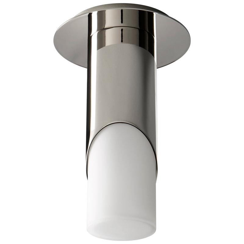 Aralene Glass LED Flush Mount, Polished Chrome