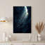 Mouflon d'Amérique dans un canyon bleu profond baigné de rayons de soleil - Tableau sur toile-202722433