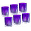 Colored Shot Glass - Blue (Cobalt)  Liquor Glasses - Set of 6 - 2.6 oz., Made in Europe-1257640018