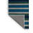 Machine Washable Horizontal Stripes Blue Area Rug-973567336