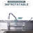 Double Handle Deck Mounted Commercial Standard Kitchen Faucet with 8 in. Swivel Spout