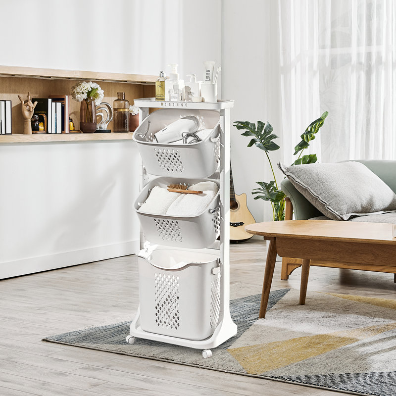 Plastic Rolling Laundry Sorter