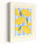 Citrons d'Italie, art floral rustique abstrait d'été-168268252