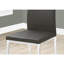 2 chaises de salle à manger modernes 2 pièces, siège en similicuir gris, pieds en métal, pour la cuisine et les chaises d'appoint de 2 pièces, revêtues de mousse de qualité, base, design