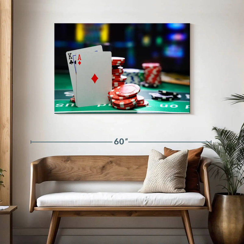 Senne Casino Game Table, 30" H x 45" W