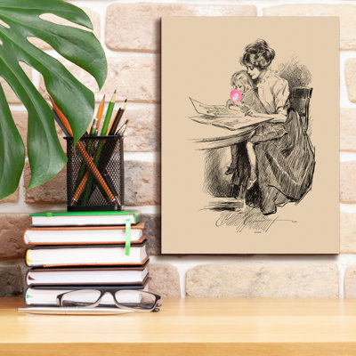  «Victorian Lady Misbehaving 6» par Alicia Longley, art mural sur toile, 12 po x 16 po