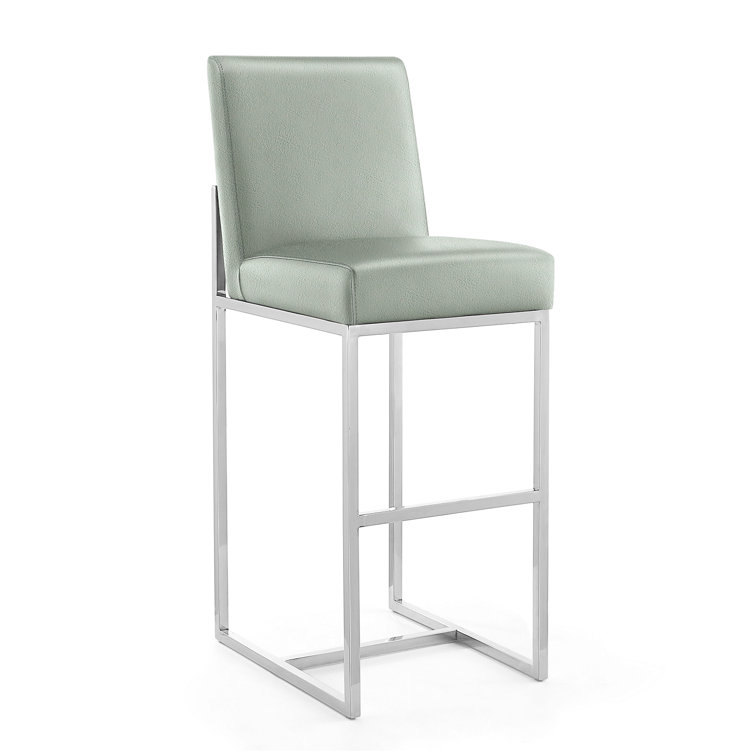 Baptista Upholstered Counter Stool with Metal Frame