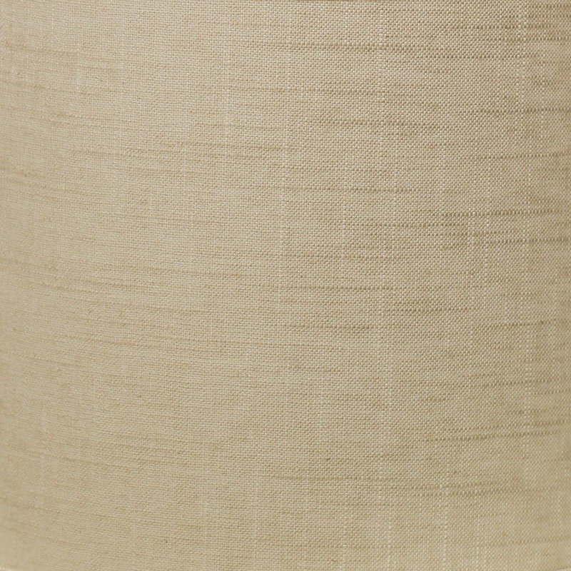 Abat-jour tambour en lin 18 po, Jaune clair