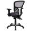 Chaise de bureau ergonomique en filet à dossier moyen avec accoudoirs réglables Siyer-33351259-53663816