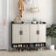 Armoire à chaussures polyvalente et moderne avec tablettes réglables et attrait élégant